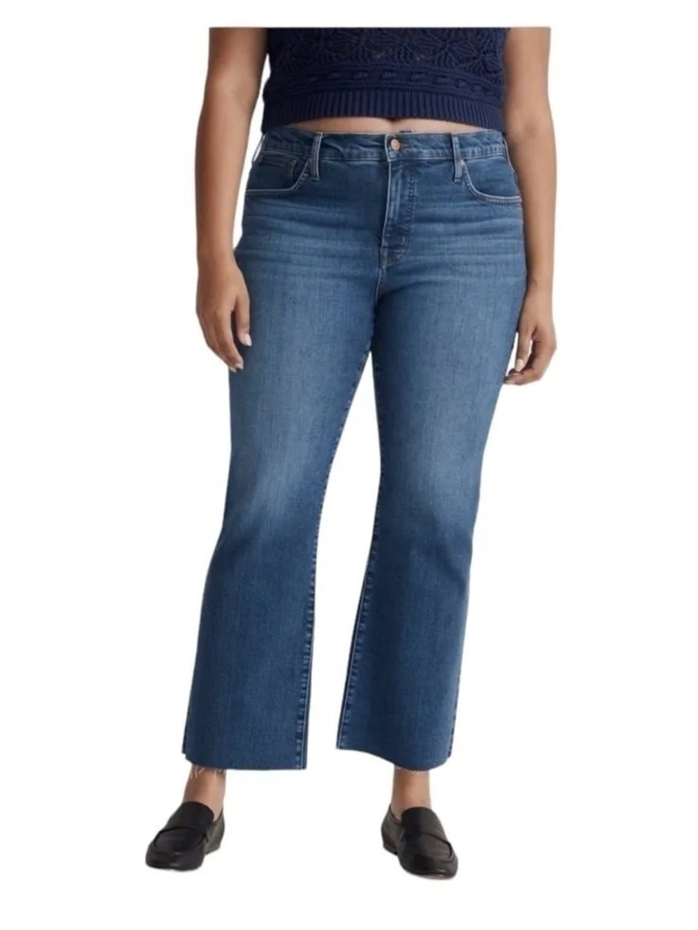 NWOT Madewell Mid-Rise Kick out Jeans
